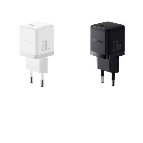 МЗП Baseus Palm Fast Charger Type-C 20W (With Cable Type-C to Type-C 60W 1m)