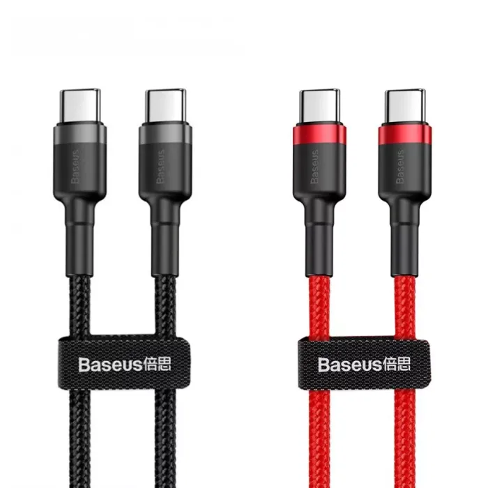Кабель Baseus Cafule Type-C to Type-C PD 2.0 60W (1m)
