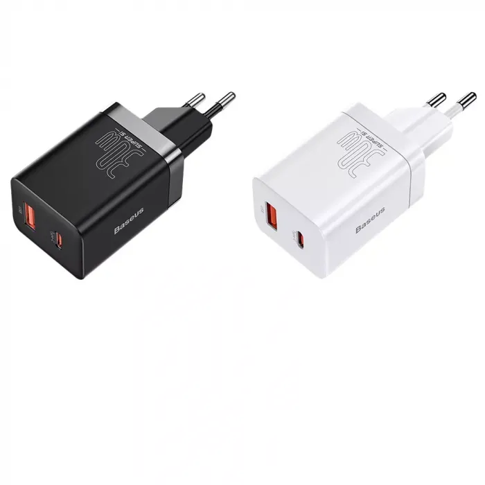 МЗП Baseus Super Si Pro Quick Charger Type-C+USB 30W