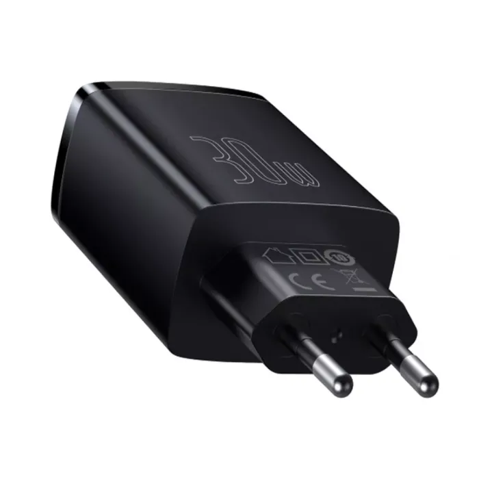 МЗП Baseus Compact Quick Charger 30W QC+ PD (1Type-C + 2USB)