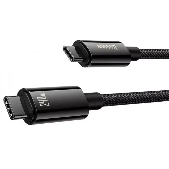 Кабель Baseus Tungsten Gold Fast Charging Type-C to Type-C 240W (2m)