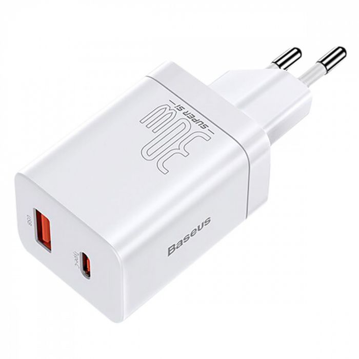 МЗП Baseus Super Si Pro Quick Charger Type-C+USB 30W