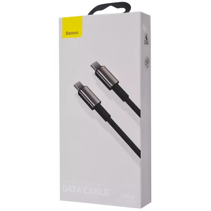 Кабель Baseus Tungsten Gold Fast Charging Type-C to Type-C 100W (2m)