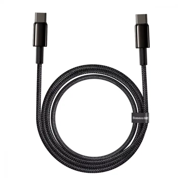 Кабель Baseus Tungsten Gold Fast Charging Type-C to Type-C 100W (2m)