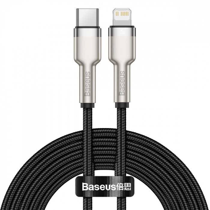 Кабель Baseus Cafule Metal Type-C to Lightning PD 20W (2m)