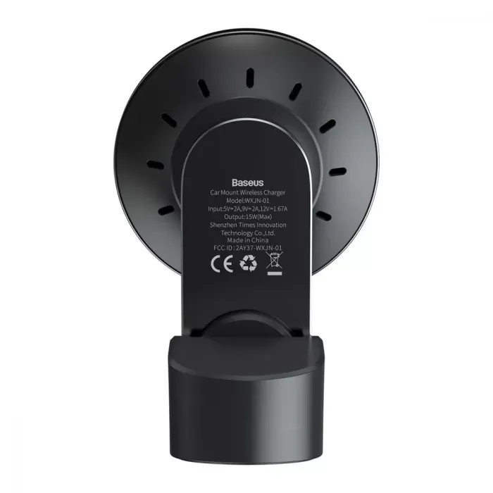 Тримач в машину з Бездротовим ЗП Baseus Big Energy 15W