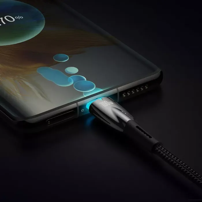 Кабель Baseus Glimmer Series Fast Charging Type-C to Type-C 100W (1m)