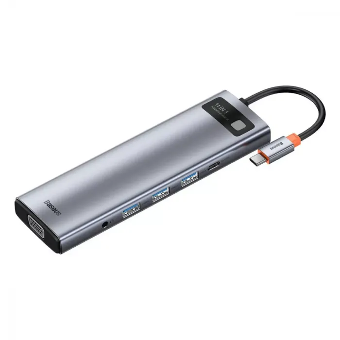 USB-Хаб Baseus Metal Gleam Series 5-in-1 30Hz Version (3xUSB3.0 + 4KHD + Type-C)