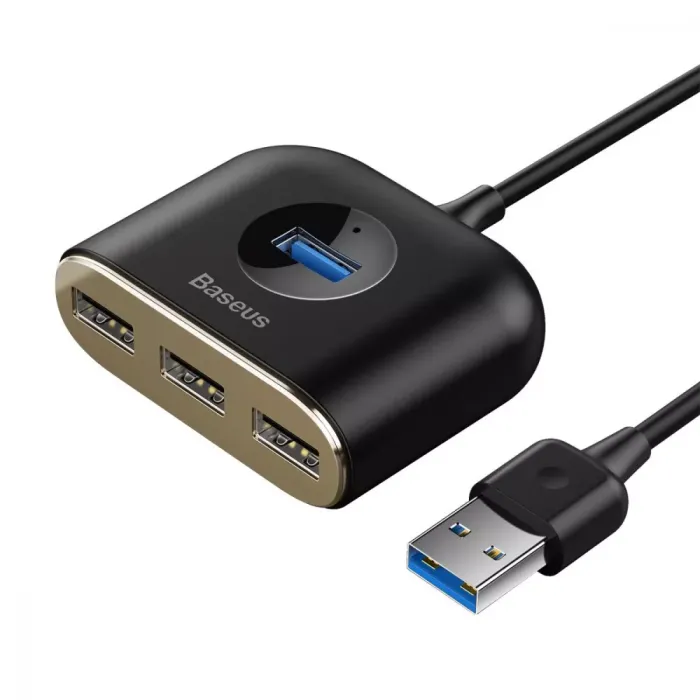 USB-Хаб Baseus Square Round USB to USB 3.0 + 3USB 2.0 (1m)