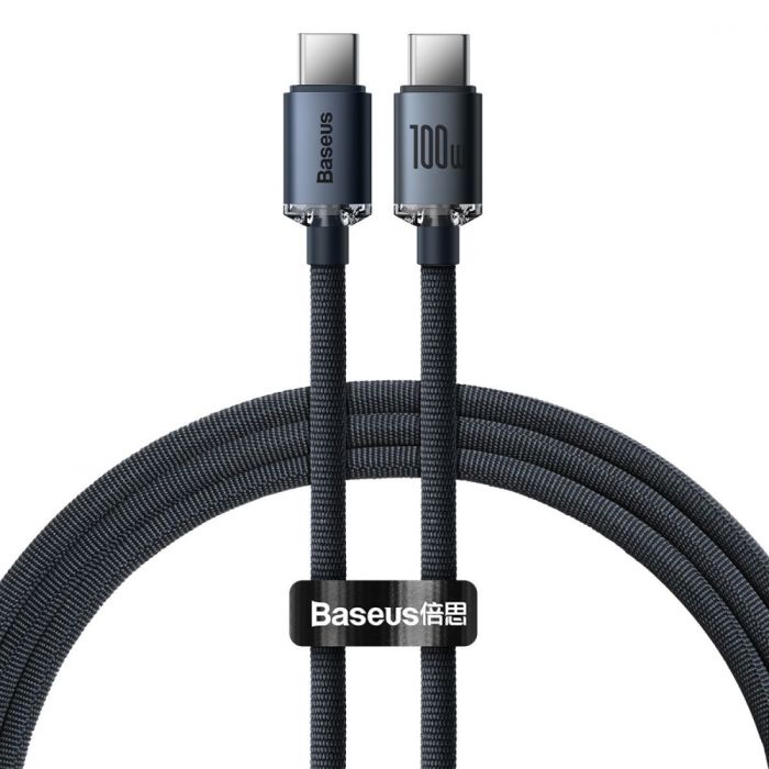 Кабель Baseus Crystal Shine Series Type-C to Type-C 100W (1.2m)