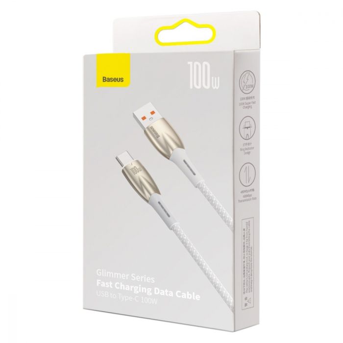 Кабель Baseus Glimmer Series Fast Charging Type-C 100W (1m)