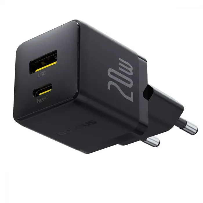 МЗП Baseus Palm Fast Charger Type-C+USB 20W
