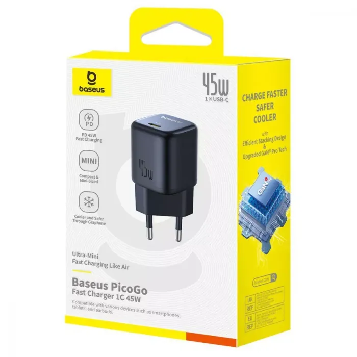 МЗП Baseus PicoGo GaN Fast Charger Type-C 45W