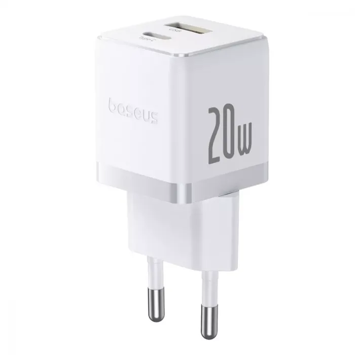 МЗП Baseus Palm Fast Charger Type-C+USB 30W (With Cable Type-C to Type-C 60W 1m)