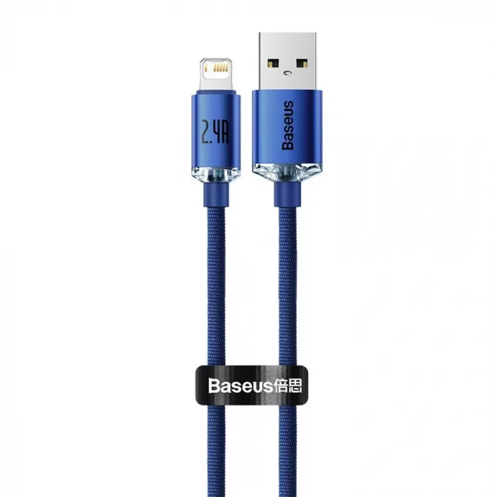 Кабель Baseus Crystal Shine Series Fast Charging Lightning 2.4A (2m)