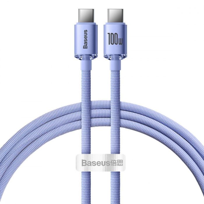 Кабель Baseus Crystal Shine Series Type-C to Type-C 100W (1.2m)