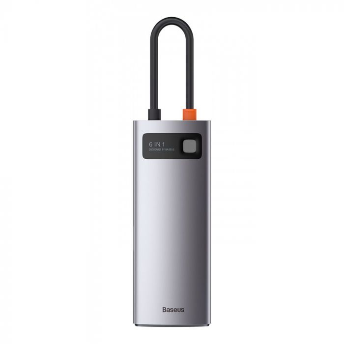 USB-Хаб Baseus Metal Gleam Series 6-in-1 Type-C