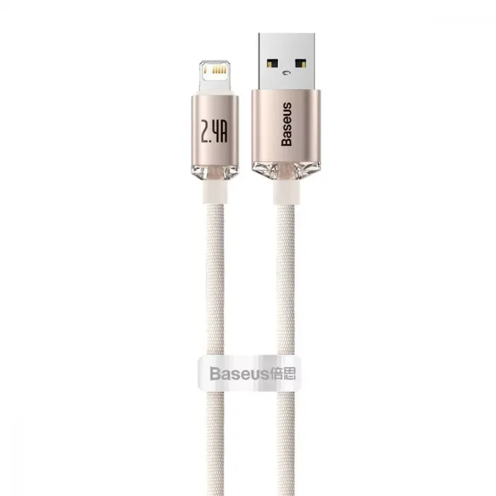 Кабель Baseus Crystal Shine Series Fast Charging Lightning 2.4A (1.2m)