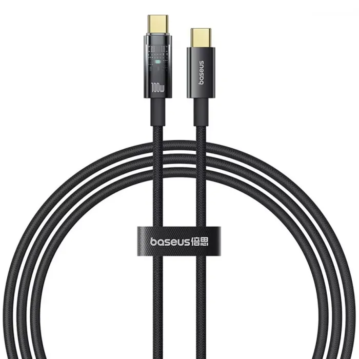 Кабель Baseus Explorer Series Auto Power-Off Type-C to Type-C 100W (2m)