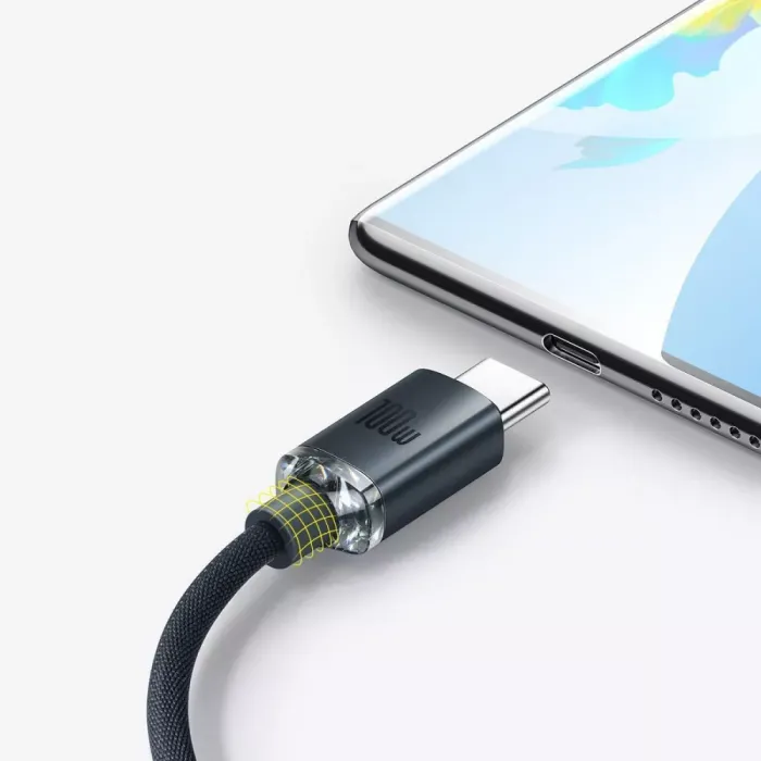 Кабель Baseus Crystal Shine Series Fast Charging Type-C 100W (2m)