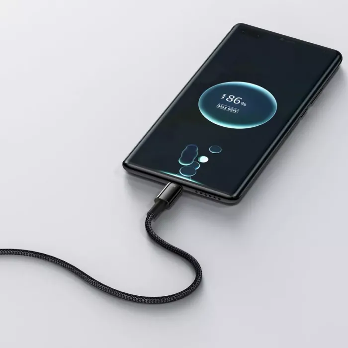 Кабель Baseus Tungsten Gold Fast Charging Type-C 66W (2m)