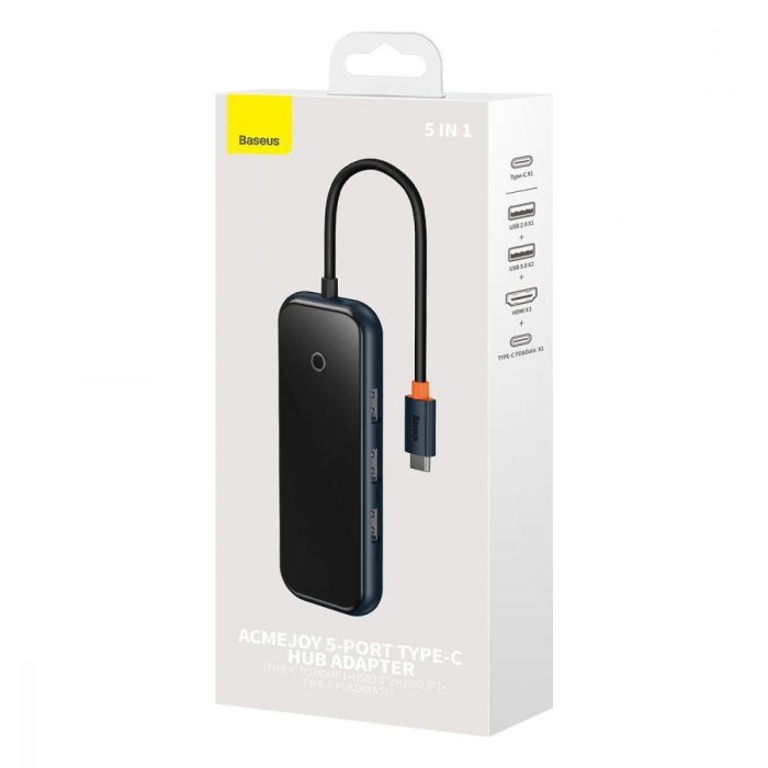 Type-C-Хаб Baseus AcmeJoy 5-Port Type-C HUB (Type-C to HDMI + 2xUSB3.0+USB2.0 + Type-C PD&Data)