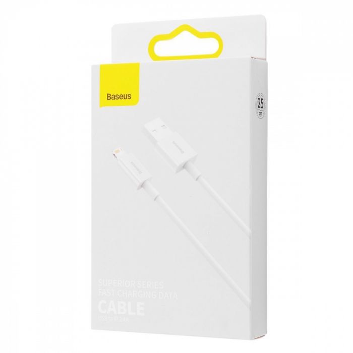 Кабель Baseus Superior Series Fast Charging Lightning 2.4A (0,25m)