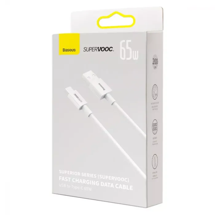 Кабель Baseus Superior Series (SUPERVOOC) Fast Charging Data Type-C 65W (2m)