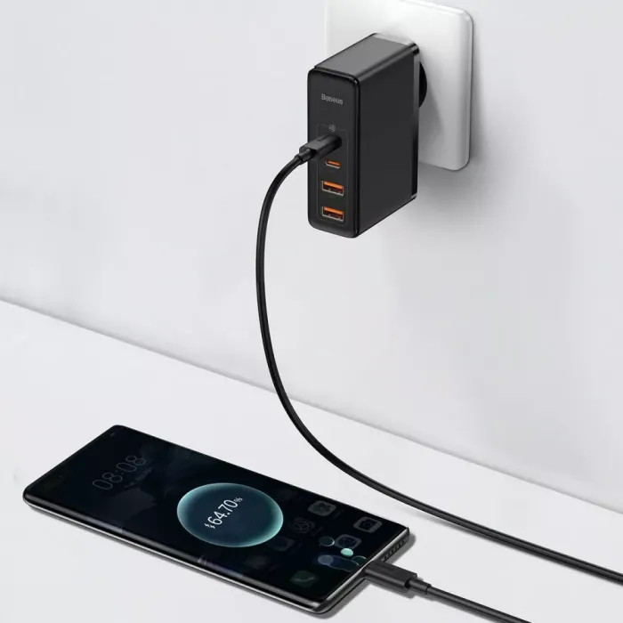 МЗП Baseus GaN2 Pro Quick Charger 100W (2Type-C + 2USB)
