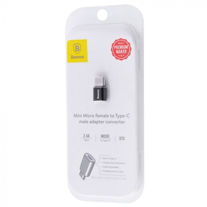 Перехідник OTG Baseus Micro USB to Type-C