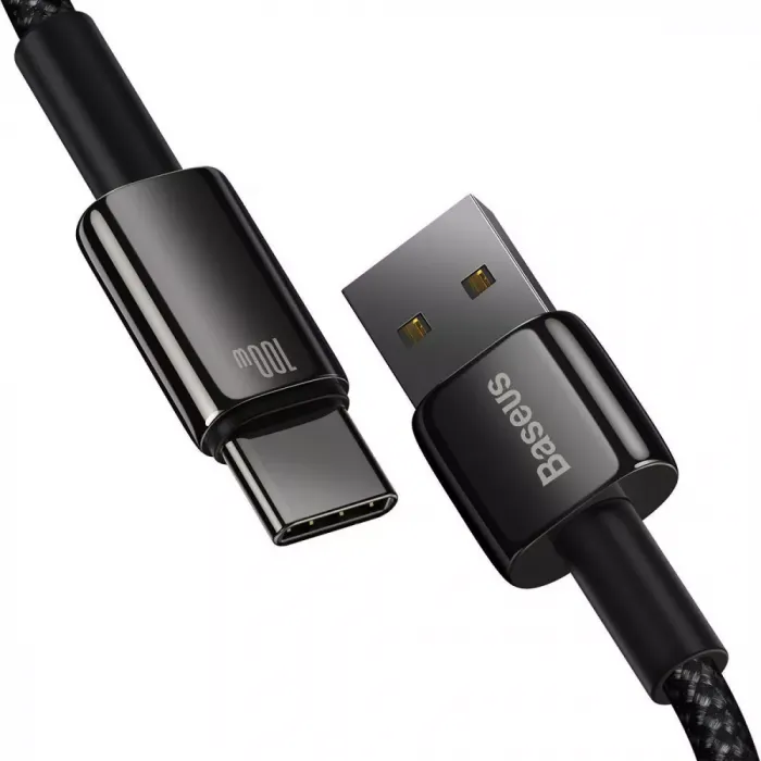Кабель Baseus Tungsten Gold Fast Charging Data Type-C 100W (1m)
