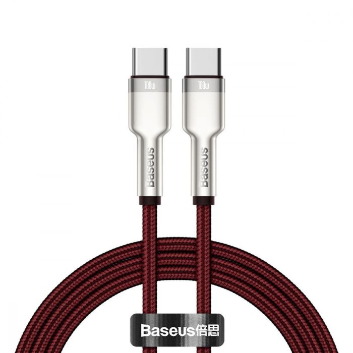 Кабель Baseus Cafule Metal Type-C to Type-C 100W (1m)