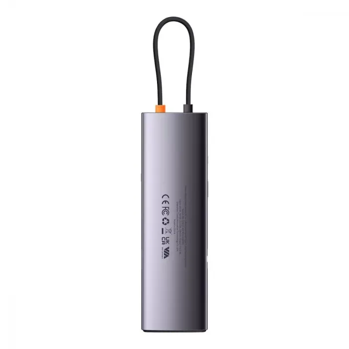 USB-Хаб Baseus Metal Gleam Series 12-in-1 (Type-C to HDMI+USB3.1*2+USB3.0*2+Type-C 3.1+PD+RJ45+SD/TF