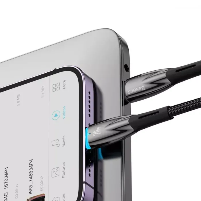 Кабель Baseus Glimmer Series Fast Charging Type-C to Lightning 20W (1m)