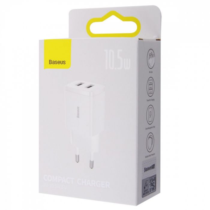 МЗП Baseus Compact 10,5W (2 USB)