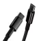 Кабель Baseus Tungsten Gold Fast Charging Type-C to Type-C 100W (1m)