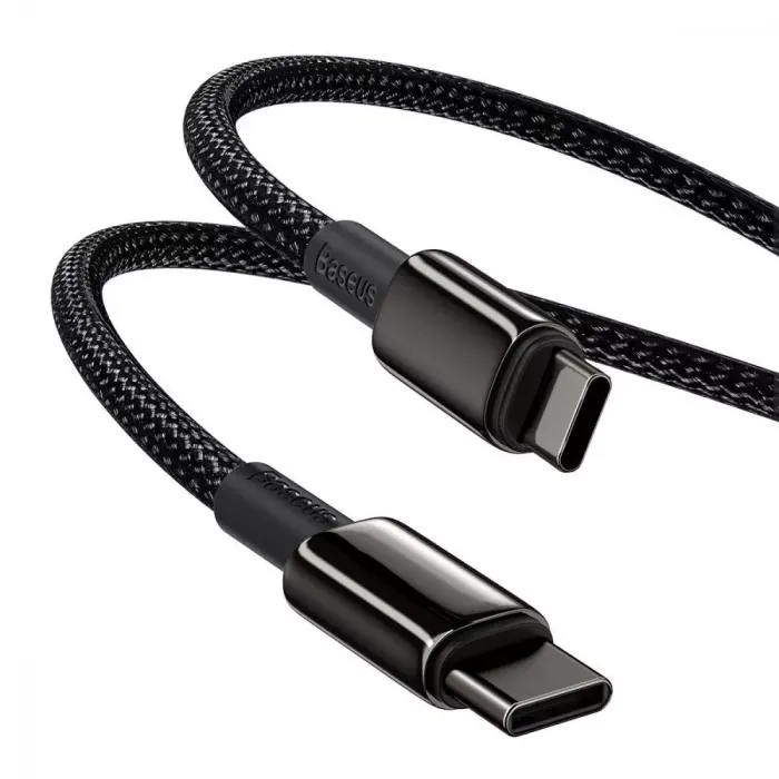 Кабель Baseus Tungsten Gold Fast Charging Type-C to Type-C 100W (1m)