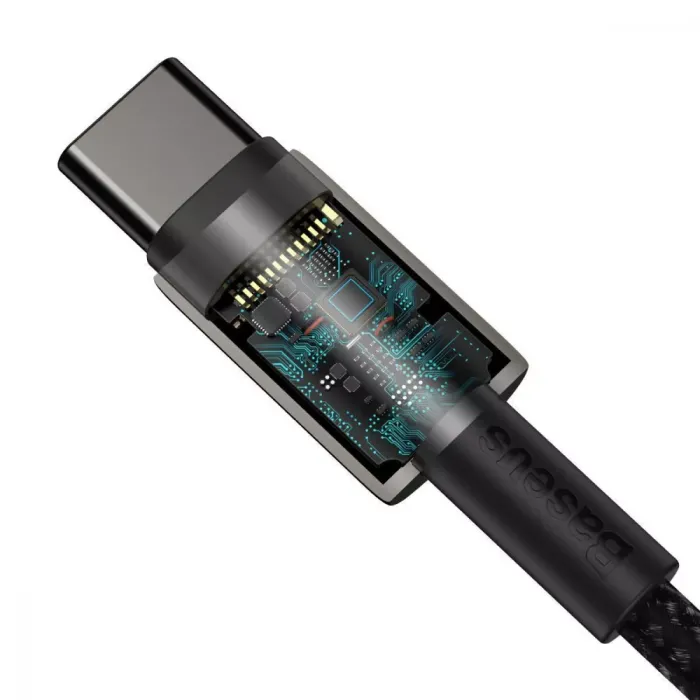 Кабель Baseus Tungsten Gold Fast Charging Type-C to Type-C 100W (1m)