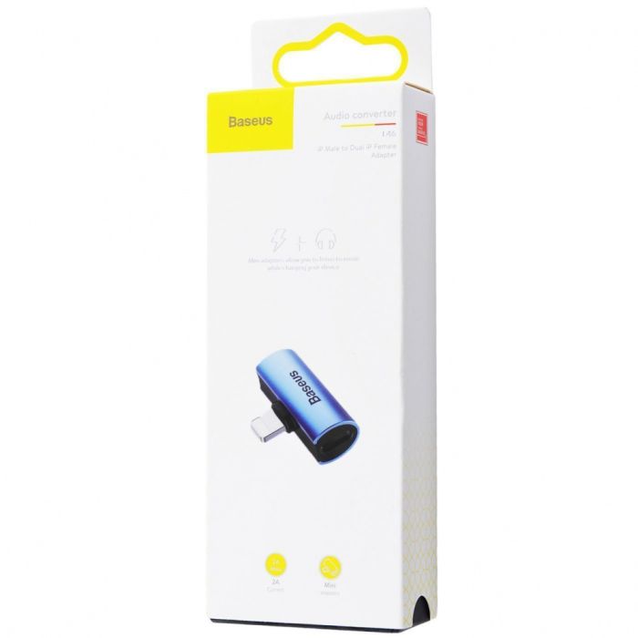 Перехідник AUX Baseus L46 Lightning to Lightning + Lightning
