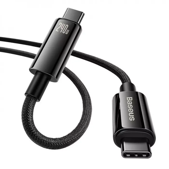 абель Baseus Tungsten Gold Fast Charging Type-C to Type-C 240W (1m)