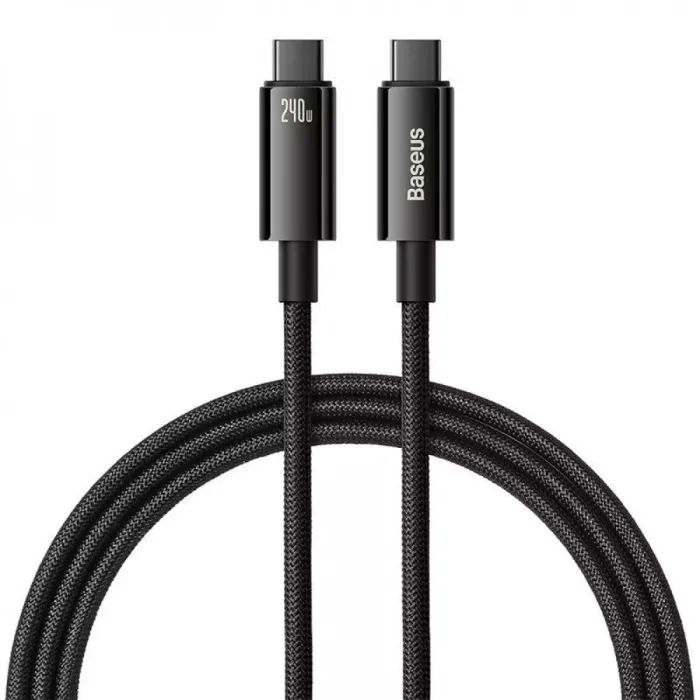 абель Baseus Tungsten Gold Fast Charging Type-C to Type-C 240W (1m)