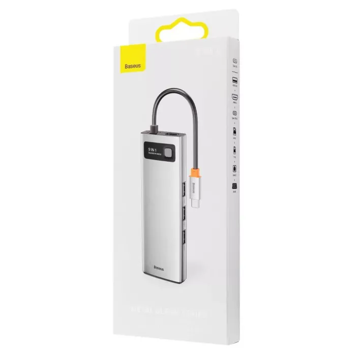 USB-Хаб Baseus Metal Gleam Series 9-in-1 Type-C