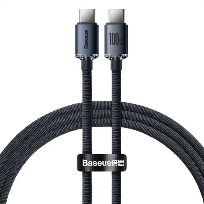 Кабель Baseus Crystal Shine Series Fast Charging Type-C to Type-C 100W (1.2m)