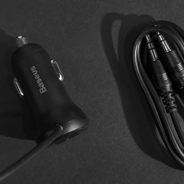 АЗП Baseus FM Launcher S-16 10W 2USB+AUX